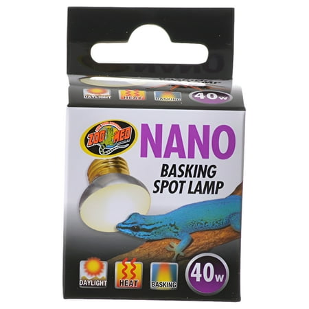 Zoo Med Nano Basking Spot Lamp - 40 Watt - Reptile Heat Lamp for Nano Terrariums