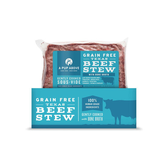 A Pup Above Texas Beef Stew Gently Cooked Dog Food, 1 lb Grain-Free Recipe