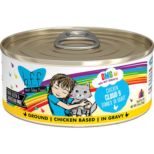 Weruva BFF OMG Cloud 9 Chicken in Gravy Wet Cat Food, 5.5 oz