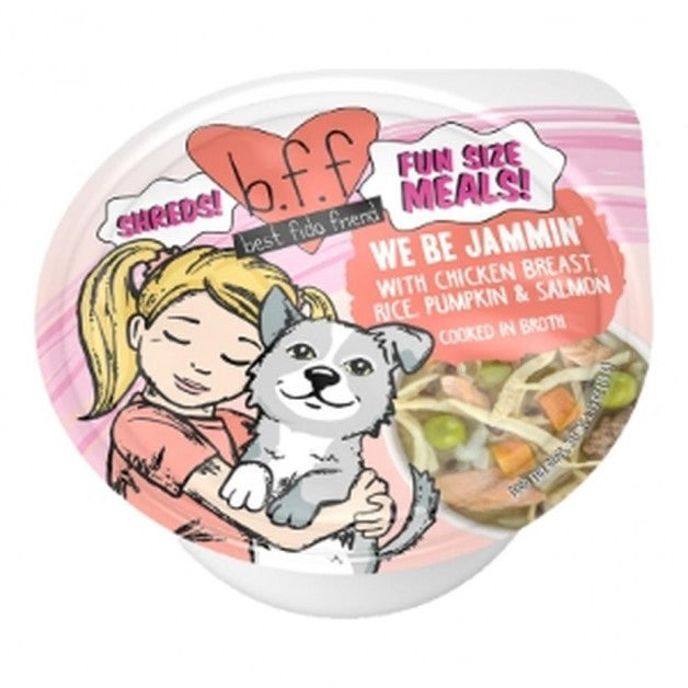 Weruva BFF We Be Jammin' Dog Food Cups - Chicken, Rice, Pumpkin & Salmon - 2.75 oz