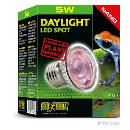 Exo Terra Daylight LED Spot Nano 5W Reptile Terrarium Light Bulb PT2342