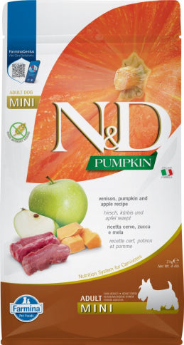 Farmina N&D Pumpkin Venison & Apple Mini Adult Dog Food, 2kg / 4.4lb