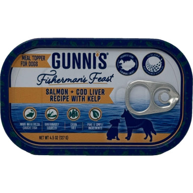 Gunni's Pet Dog Arctic Char & Cod Liver Kelp Topper - 4.5 oz Canned Food Topper