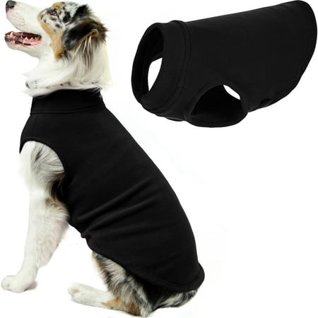 Gooby Stretch Fleece Vest Dog Sweater - Black - 3XL - Pullover Jacket for Small to Large Dogs