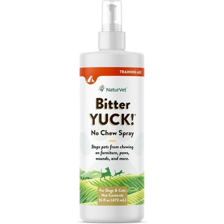 NaturVet Bitter Yuck! No Chew Spray - 16 oz - Dog, Cat & Horse Chewing Deterrent