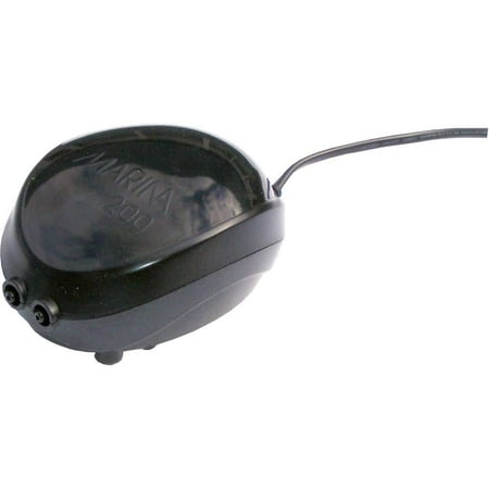 Marina 200 Air Pump - Aquarium Air Pump for up to 60 Gallon Tanks - Quiet & Reliable