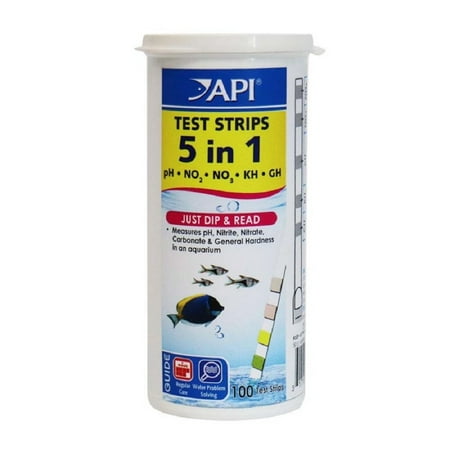 API 5 in 1 Aquarium Test Strips - 100 Strips