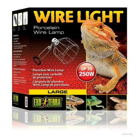 Exo Terra Wire Light Clamp Lamp - Large - 250W - Reptile Heat Lamp Fixture