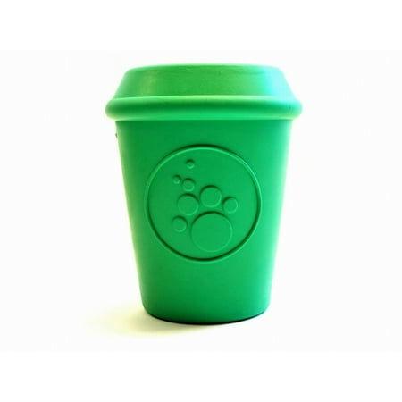 SodaPup Coffee Cup - Durable Dog Treat Dispenser & Chew Toy - Green - Medium