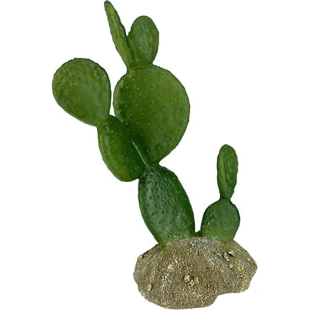 Komodo Prickly Pear Cactus Plant - 6.3 inch Reptile Terrarium Decor