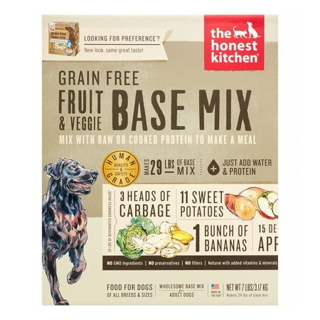 The Honest Kitchen Dehydrated Grain Free Fruit & Veggie Base Mix Dog Food - 7 lb Preference