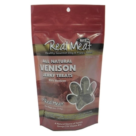 Real Meat Venison Jerky Dog Treats - 4 oz - The Real Meat Co.