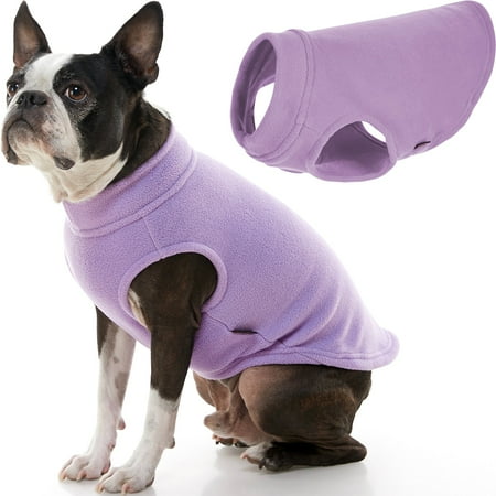 Gooby Stretch Fleece Vest Dog Sweater - Lavender
