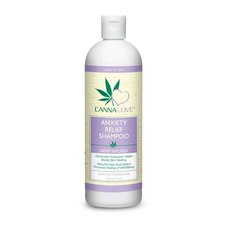 CannaLove Anxiety Relief Hemp Infused Dog Shampoo - 16 fl oz Aromatherapy Calming