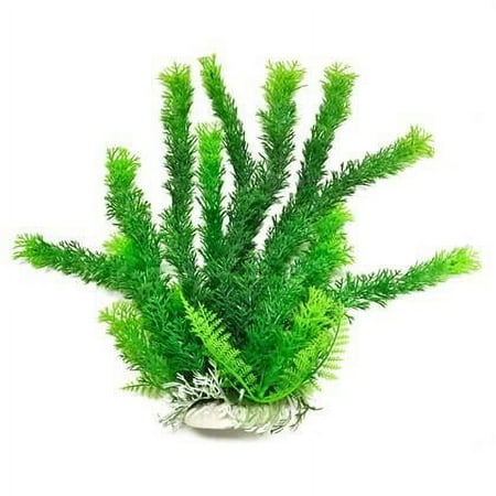 Aquatop 6 Inch Green Cabomba-Like Aquarium Plant with Weighted Base