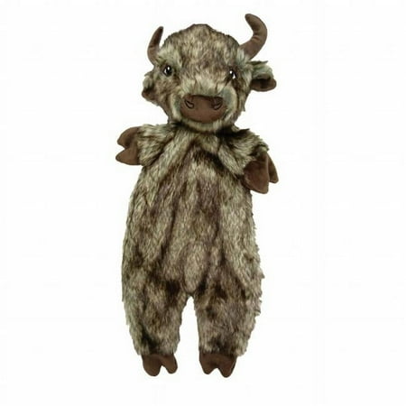 Ethical Pets SPOT Furzz Buffalo Dog Toy - 13.5 Inch Plush Squeak Toy