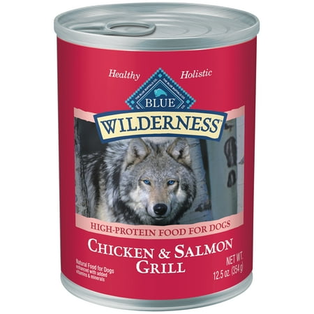 Blue Buffalo Wilderness Salmon & Chicken Grill Wet Dog Food, 12.5 oz