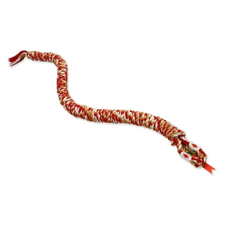 Mammoth Snakebiter Large 42-46" Dog Toy - Flossy Chews Rope Tug for Dogs