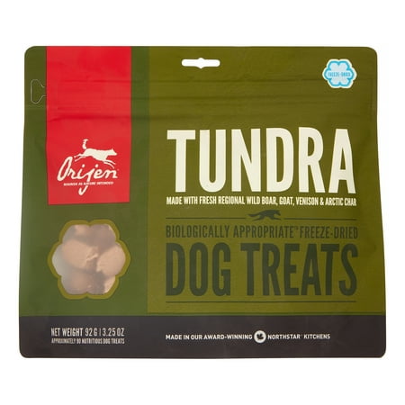 ORIJEN Freeze Dried Tundra Dog Treats - 3.25oz - High Protein, Grain-Free, Natural Dog Treats