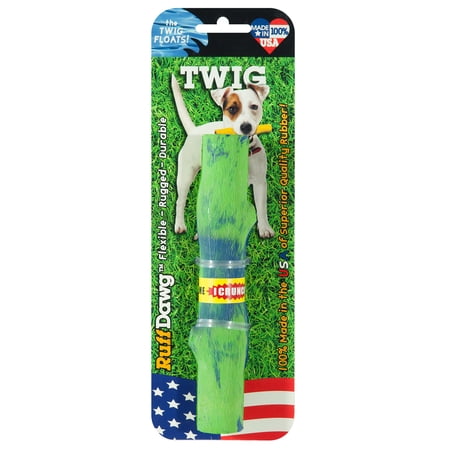 Ruff Dawg Twig Crunch Rubber Indestructible Retrieving Do...