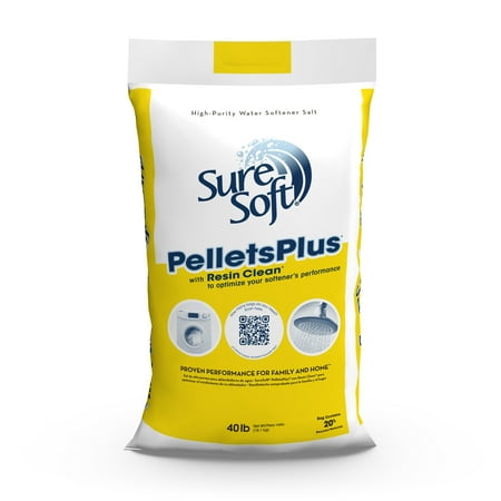 Water Softener Salt SureSoft Pellets Plus Resin Clean 40 ...