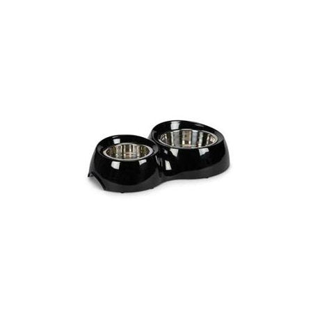 Petstudio ZW1516 22 PS No-Spill Melamine Diner Lrg Jet Black