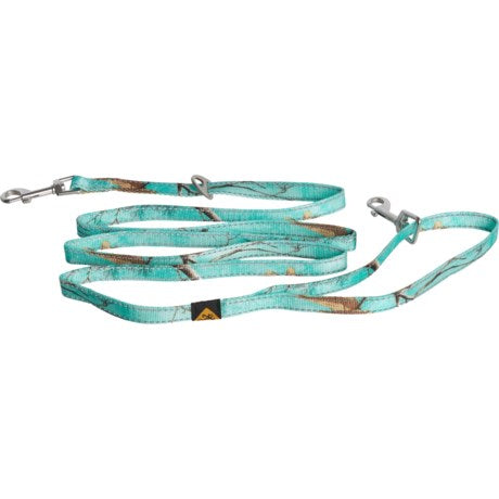 Browning Classic Webbing Dog Leash, 6 ft, Turquoise Camo