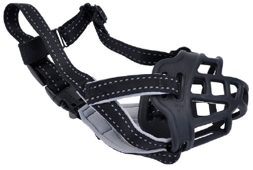 Coastal Pet Soft Basket Muzzle for Dogs - Black - Size 4