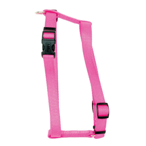 Coastal Standard Adjustable Nylon Dog Harness Neon Pink 5/8" x 14-24" Small