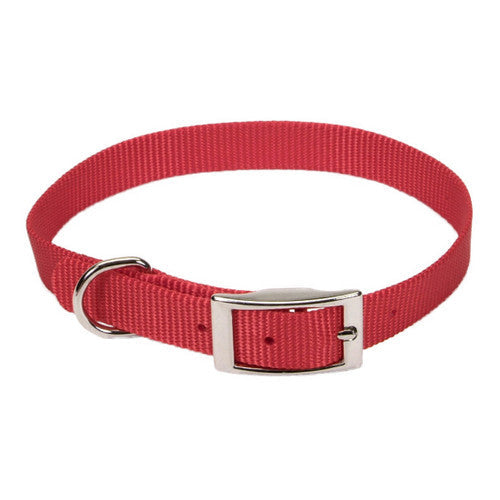 Coastal Style Nylon Dog Collar, 5/8 in x 12 in, Red
