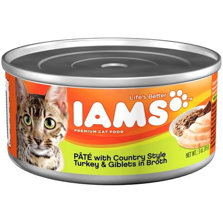 Iams Pate Country Style Turkey & Giblets In Broth Wet Cat...