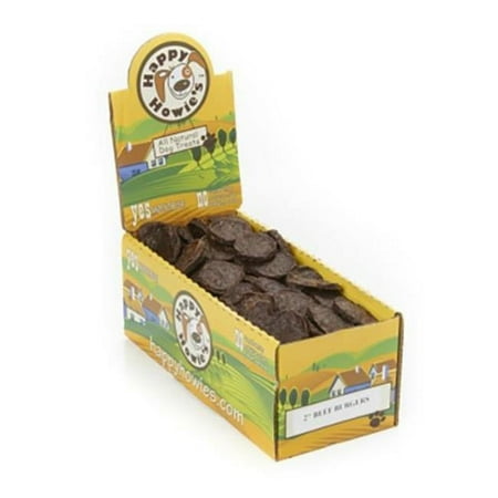 Happy Howie's 2" Beef Burgers Dog Treats - Made in USA