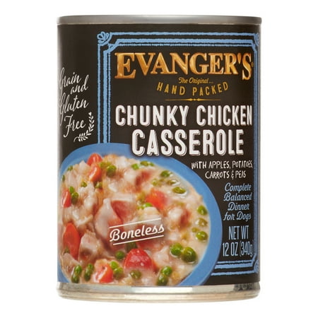 Evanger's Chunky Chicken Casserole Dog Food - 12 oz Can