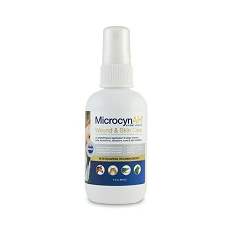 MicrocynAH Wound & Skin Care Spray - 3 oz - Pet Wound Care
