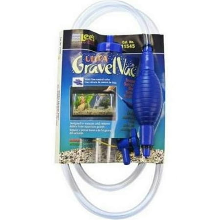 Lee's Ultra Gravel Vac - 10" Squeeze Bulb Aquarium Cleaner with Control Valve