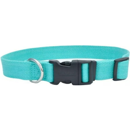 New Earth Soy Adjustable Dog Collar, Mint, 3/4" x 12"-18"