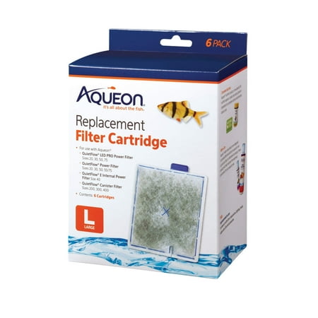 Aqueon QuietFlow Replacement Filter Cartridge - Large (6 Pack)
