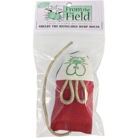 From The Field Shelby Hemp Mouse Cat Toy - Refillable Catnip Toy