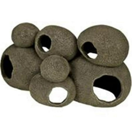 Blue Ribbon Exotic Environments Swim-Through Stone Pile - Large Aquarium Ornament