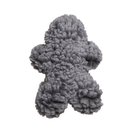 HuggleHounds HuggleFleece Man Dog Toy - Gray, Medium Plush Toy for Dogs