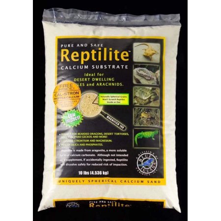 CaribSea Reptilite Calcium Sand - Natural White, 10 lb - Reptile Substrate