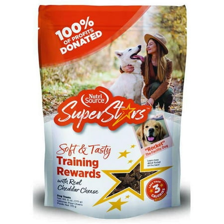 NutriSource SuperStars Cheddar Training Treats for Dogs - 4 oz