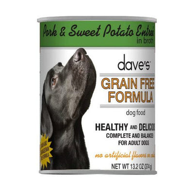Dave's Grain Free Roast Pork & Sweet Potato Canned Dog Food, 13 oz Can