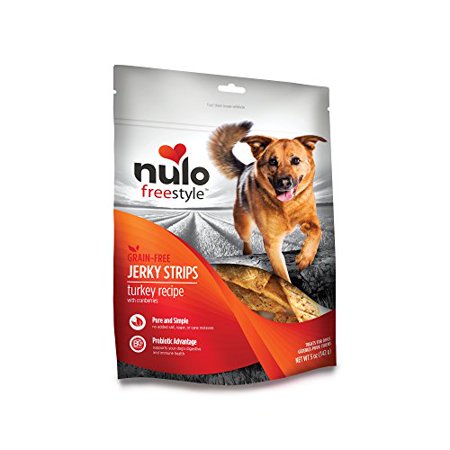 Nulo Freestyle Turkey & Cranberry Jerky Strips Dog Treats, 5 oz