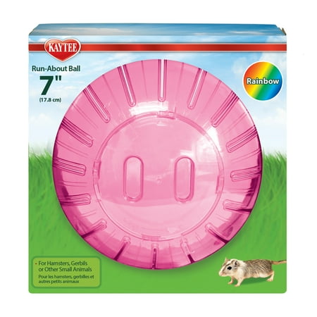 Kaytee Run-About Ball - 7 inch Rainbow Hamster/Gerbil Exercise Ball