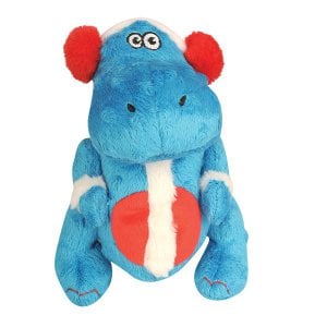 GoDog Holiday T-Rex Blue Small Toy with Chew Guard