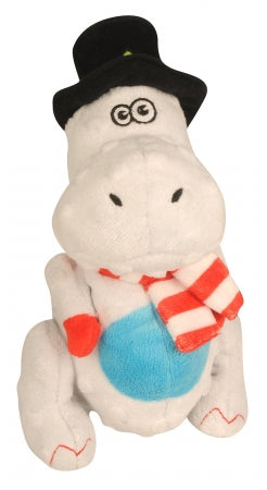 GoDog Holiday T-Rex White Small Toy with Chew Guard
