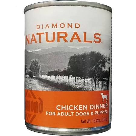 Diamond Naturals Chicken Dinner Dog Food - Adult & Puppy, 13.2 oz Can