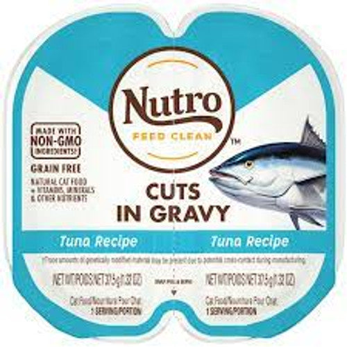 Nutro Perfect Portions Tuna Cuts in Gravy Grain-Free Wet Cat Food, 2.6oz (Single or 24-Pack)