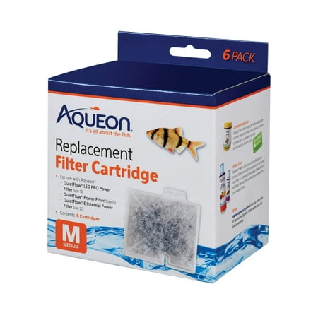 Aqueon QuietFlow Replacement Filter Cartridge Medium 6pk